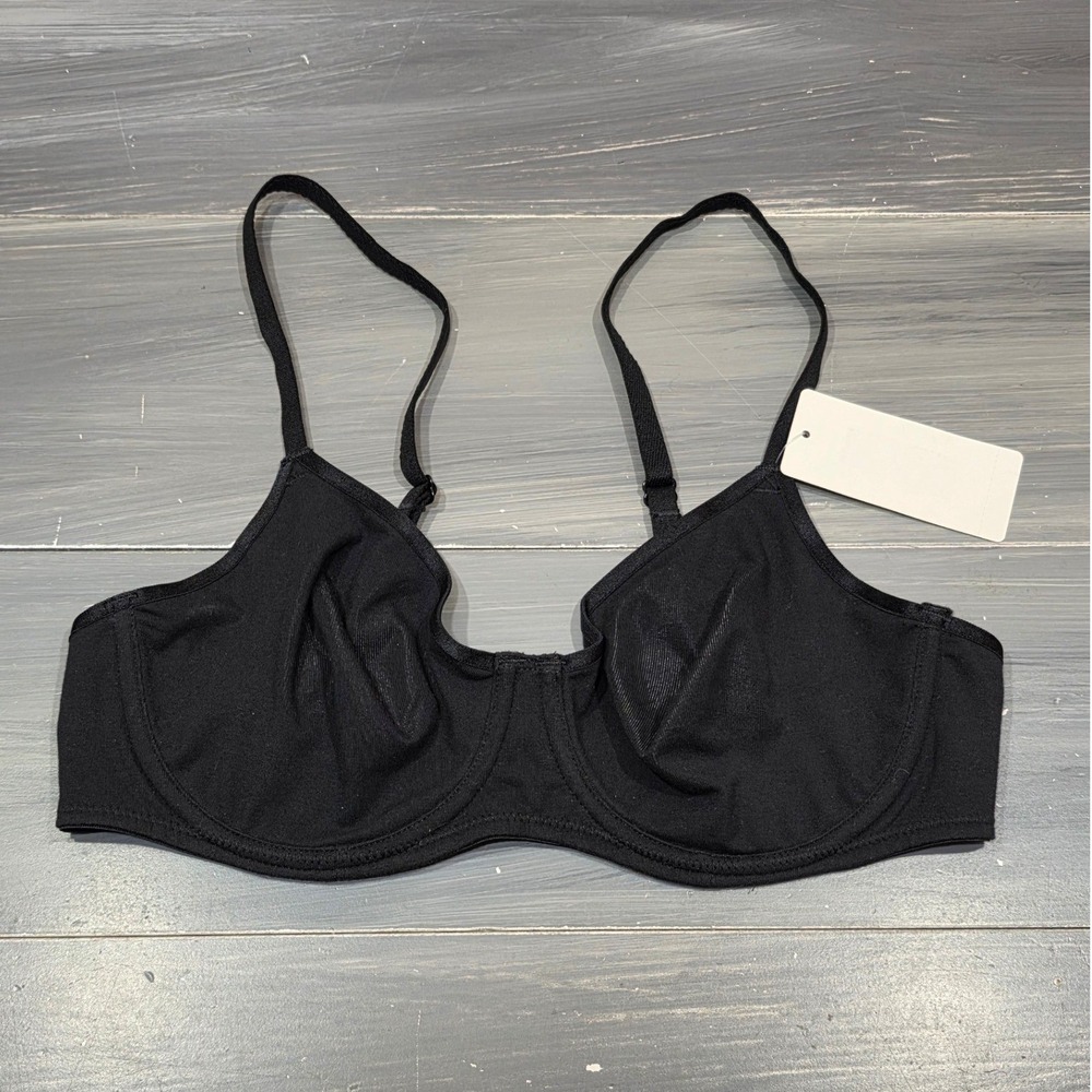 B.tempt'd by Wacoal Bra Cotton to a T-Shirt Underwire Bra 951372 Black 34B